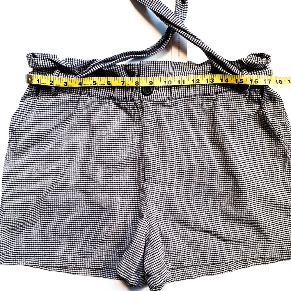 NWOT anthropologie ryan gingham paperbag shorts - Picture 4 of 7